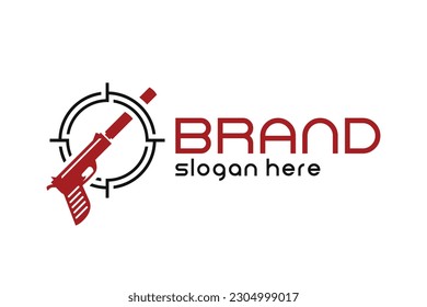Weapon logo concept. Very suitable in various business purposes also for icon, logo, symbol and many more.