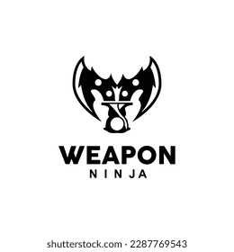Weapon Logo, Traditional Weapon Karambit Vector, Ninja Fighting Tool Simple Design, Symbol Icon, Illustration