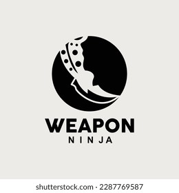 Weapon Logo, Traditional Weapon Karambit Vector, Ninja Fighting Tool Simple Design, Symbol Icon, Illustration