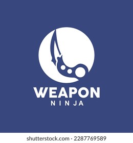 Weapon Logo, Traditional Weapon Karambit Vector, Ninja Fighting Tool Simple Design, Symbol Icon, Illustration