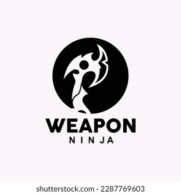 Weapon Logo, Traditional Weapon Karambit Vector, Ninja Fighting Tool Simple Design, Symbol Icon, Illustration