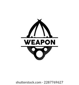 Weapon Logo, Traditional Weapon Karambit Vector, Ninja Fighting Tool Simple Design, Symbol Icon, Illustration