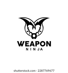 Weapon Logo, Traditional Weapon Karambit Vector, Ninja Fighting Tool Simple Design, Symbol Icon, Illustration