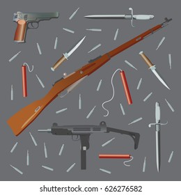 Weapon military set