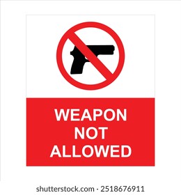 Arma no permitida. arma no permitida a bordo