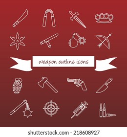 weapon outline icons