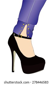 Weapon of seduction - Symbolic illustration representative a dangerous weapon of feminine seduction