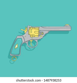 Weapon sidearms pop colors.  The image is isolated from background and ready to use.
