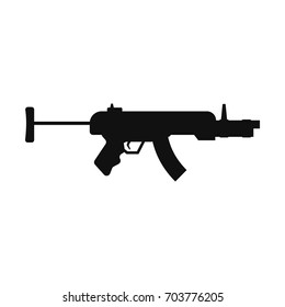 Weapon silhouettes Vector black icon on white background