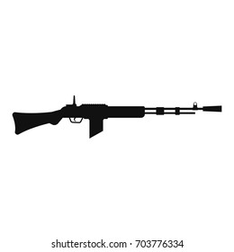 Weapon silhouettes Vector black icon on white background