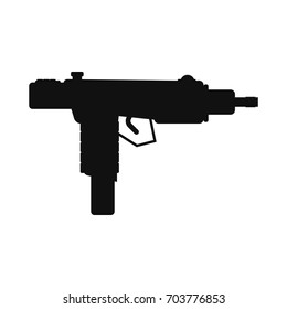 Weapon silhouettes Vector black icon on white background