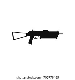 Weapon silhouettes Vector black icon on white background