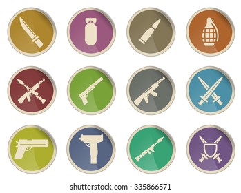 Weapon simply symbol for web icons