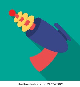 Weapon single icon in flat style.Weapons vector symbol stock illustration web.