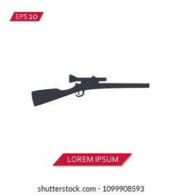 weapon sniper vector icon symbol