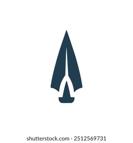 arma lança luta logotipo vetor ilustração modelo design