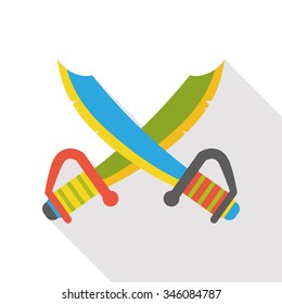 weapon sword flat icon