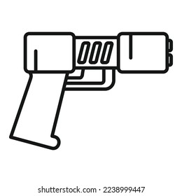 Weapon taser icon outline vector. Police gun. Stun tazer