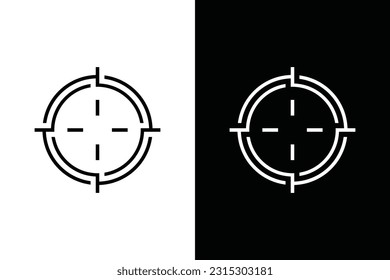 Concepto de vector de armas en blanco y negro. Muy adecuado para diversos fines comerciales también para ícono, logotipo, símbolo y muchos más.