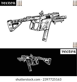 ilustración de vector de arma