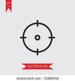 Weapon vector icon, illustration symbol