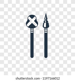 Weapon vector icon isolated on transparent background, Weapon transparency logo concept