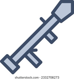 ilustración vectorial de arma aislada en un fondo transparente. iconos vectoriales de color para el concepto o los gráficos web.