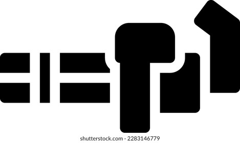 ilustración vectorial de arma en un fondo transparente.Símbolos de calidad premium.Iconos vectoriales de glifos para diseño de concepto y gráfico.