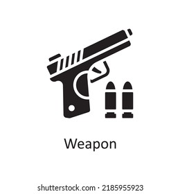 Weapon vector solid Icon Design illustration. Miscellaneous Symbol on White background EPS 10 File