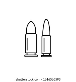 weapon, war, bullet, objection line icon. Elements of protests illustration icons. Signs, symbols can be used for web, logo, mobile app, UI, UX