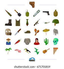 weapon, war, defense and other web icon in black style.national, tradition, animal icons in set collection.