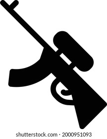 weapon with white background.weapon is a symbol of millitary.glyph flat icon.