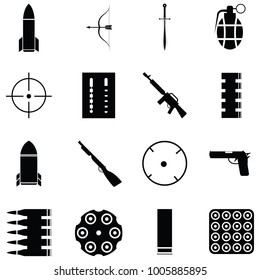 weapons icon set