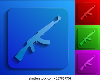 weapons monochrome icons