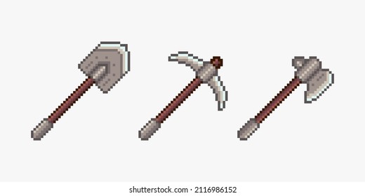 Armas en forma de píxel