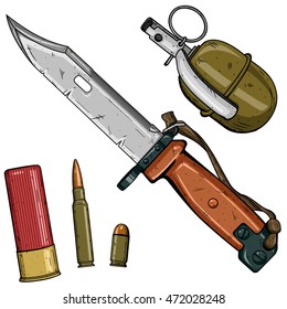 Weapons set. Russia weapon set.