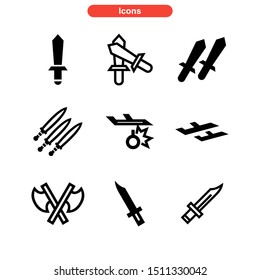 weapons of war icon isolated sign symbol vector illustration - Collection of high quality black style vector icons
