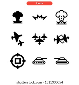 weapons of war icon isolated sign symbol vector illustration - Collection of high quality black style vector icons
