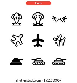 weapons of war icon isolated sign symbol vector illustration - Collection of high quality black style vector icons
