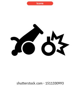 weapons of war icon isolated sign symbol vector illustration - high quality black style vector icons
