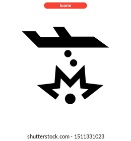 weapons of war icon isolated sign symbol vector illustration - high quality black style vector icons
