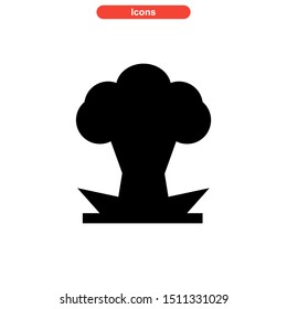 weapons of war icon isolated sign symbol vector illustration - high quality black style vector icons
