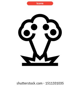 weapons of war icon isolated sign symbol vector illustration - high quality black style vector icons
