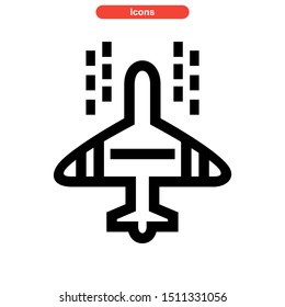 weapons of war icon isolated sign symbol vector illustration - high quality black style vector icons
