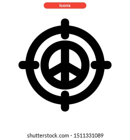 weapons of war icon isolated sign symbol vector illustration - high quality black style vector icons
