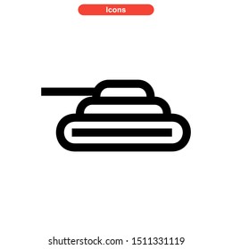 weapons of war icon isolated sign symbol vector illustration - high quality black style vector icons
