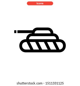 weapons of war icon isolated sign symbol vector illustration - high quality black style vector icons

