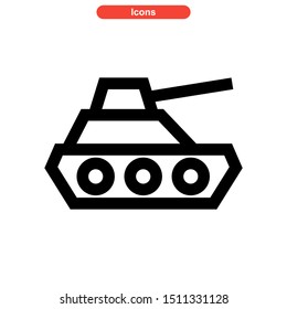 weapons of war icon isolated sign symbol vector illustration - high quality black style vector icons
