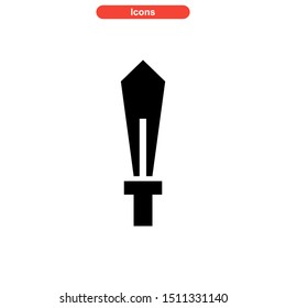 weapons of war icon isolated sign symbol vector illustration - high quality black style vector icons
