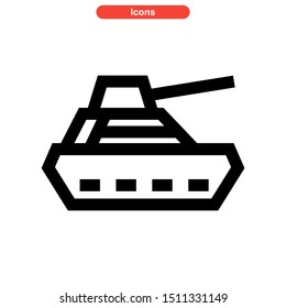 weapons of war icon isolated sign symbol vector illustration - high quality black style vector icons
